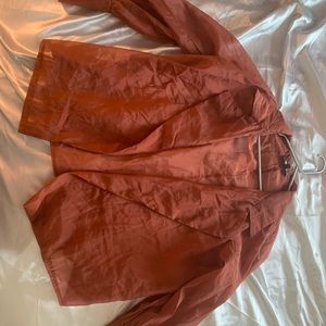 Sheer overcoat (no belt)